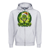 Heather Grey Grinch Zipper Hoodie - Unal Design