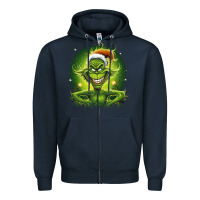 Navy Grinch Zipper Hoodie - Unal Design