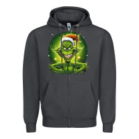 Smoke Grinch Zipper Hoodie - Unal Design
