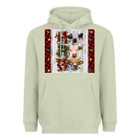 Matcha ho ho ho christmas cow Heavyweight Hoodie - RanaPortraitStore