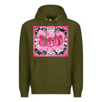Army Green breast cancer pumpkins Premium Hoodie - AdoDesignShop