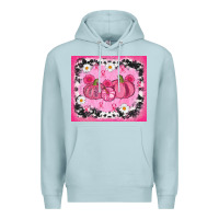 Blue Mist breast cancer pumpkins Premium Hoodie - AdoDesignShop