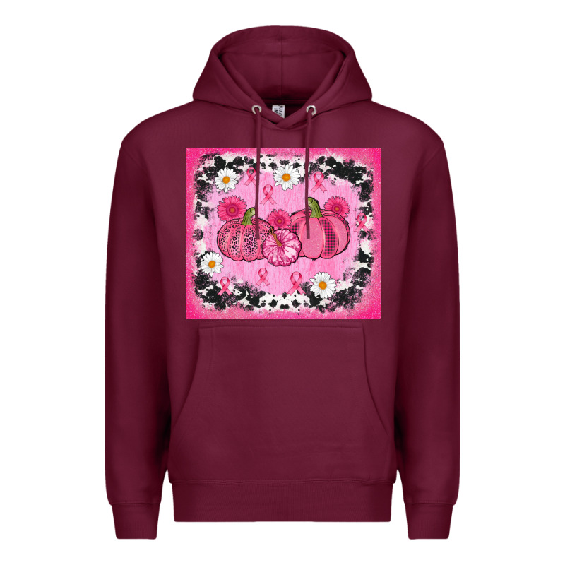 Breast Cancer Pumpkins Premium Hoodie by AdoDesignShop | Teevron