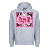 Heather Grey breast cancer pumpkins Premium Hoodie - AdoDesignShop