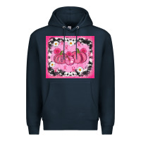 Navy breast cancer pumpkins Premium Hoodie - AdoDesignShop
