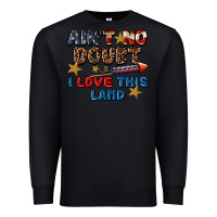 Black Ain't no doubt i love this land 4th of july Premium Sweatshirt - CowGirlArtShop