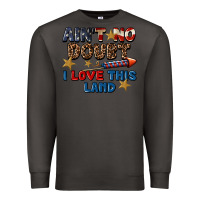 Smoke Ain't no doubt i love this land 4th of july Premium Sweatshirt - CowGirlArtShop
