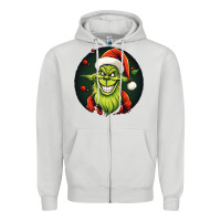 Dove Grey Grinch Zipper Hoodie - Unal Design