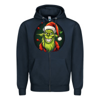 Navy Grinch Zipper Hoodie - Unal Design
