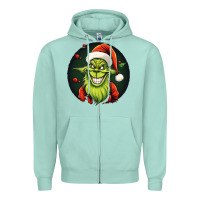 Seafoam Grinch Zipper Hoodie - Unal Design