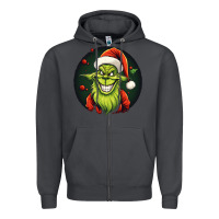 Smoke Grinch Zipper Hoodie - Unal Design