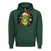 Sports Green Grinch Zipper Hoodie - Unal Design