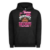 Pigment Black as a taurus girl zodiac girls Urban Hoodie - Jasminsmagicworld