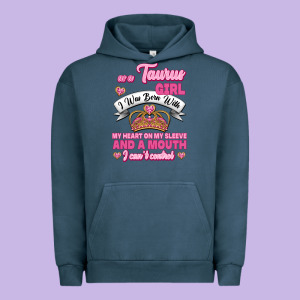 As A Taurus Girl Zodiac Girls Urban Hoodie Designed By Jasminsmagicworld