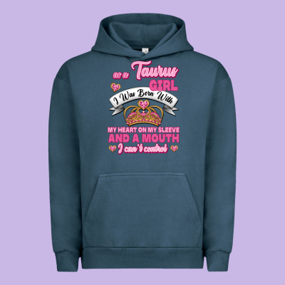 As A Taurus Girl Zodiac Girls Urban Hoodie Designed By Jasminsmagicworld
