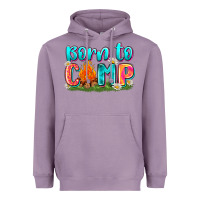 Lavender born to camp Heavyweight Hoodie - Zillion Design Studio