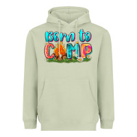 Matcha born to camp Heavyweight Hoodie - Zillion Design Studio