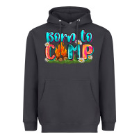 Smoke born to camp Heavyweight Hoodie - Zillion Design Studio