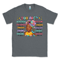 Charcoal Heather you are beautiful victorious enough strong Classic Tee - MaliasSmallBusiness