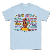 Dusty Blue you are beautiful victorious enough strong Classic Tee - MaliasSmallBusiness