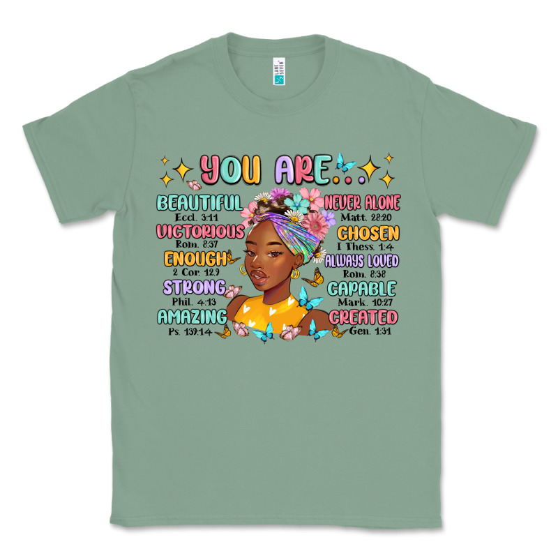 You Are Beautiful Victorious Enough Strong Classic Tee by MaliasSmallBusiness | Teevron