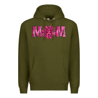 Army Green breast cancer mom sunflower Premium Hoodie - AdoDesignShop