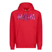 Red breast cancer mom sunflower Premium Hoodie - AdoDesignShop