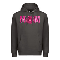 Smoke breast cancer mom sunflower Premium Hoodie - AdoDesignShop