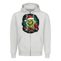 Dove Grey Grinch Zipper Hoodie - Unal Design
