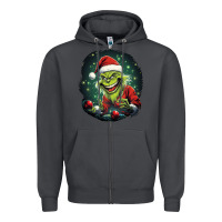 Smoke Grinch Zipper Hoodie - Unal Design