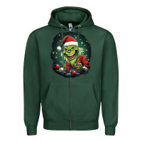 Sports Green Grinch Zipper Hoodie - Unal Design