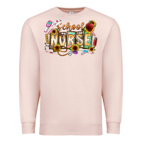 Pale Pink school nurse Premium Sweatshirt - CowhideDigitalArt