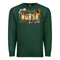 Sports Green school nurse Premium Sweatshirt - CowhideDigitalArt