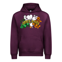 Mauve Wine ireland flag Urban Hoodie - NancyCooperArtShop