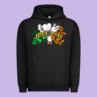 Ireland Flag Urban Hoodie Designed By Nancycooperartshop