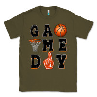 Army Green basketball game day Classic Tee - MaliasSmallBusiness