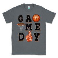 Charcoal Heather basketball game day Classic Tee - MaliasSmallBusiness