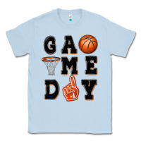 Dusty Blue basketball game day Classic Tee - MaliasSmallBusiness