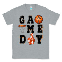 Heather Grey basketball game day Classic Tee - MaliasSmallBusiness