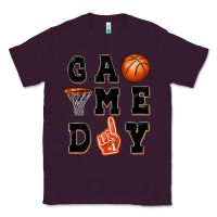 Plum basketball game day Classic Tee - MaliasSmallBusiness