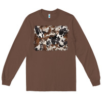 Chestnut black and brown cowhide background Long Sleeve Tee - BarkalooDesign