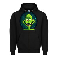 Black Grinch Zipper Hoodie - Unal Design