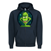 Navy Grinch Zipper Hoodie - Unal Design