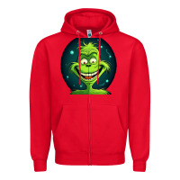 Red Grinch Zipper Hoodie - Unal Design
