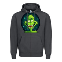 Smoke Grinch Zipper Hoodie - Unal Design