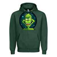 Sports Green Grinch Zipper Hoodie - Unal Design