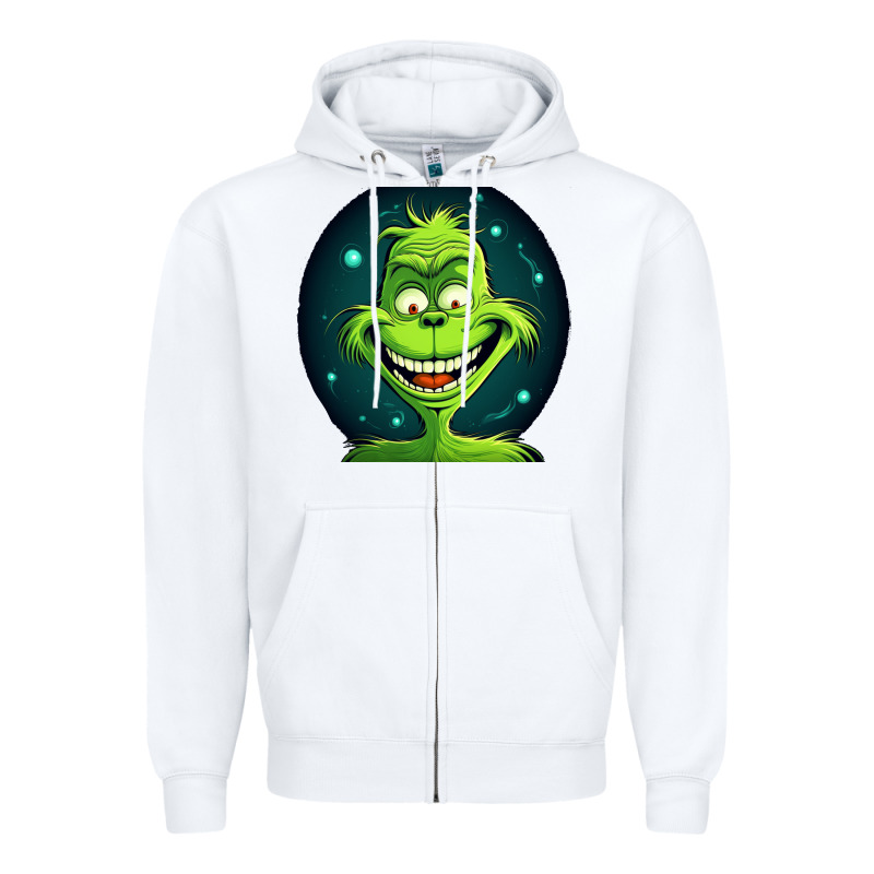 Grinch Zipper Hoodie by Unal Design | Teevron
