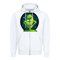 White Grinch Zipper Hoodie - Unal Design