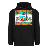 Black born to camp Heavyweight Hoodie - Zillion Design Studio