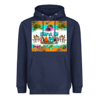Navy born to camp Heavyweight Hoodie - Zillion Design Studio